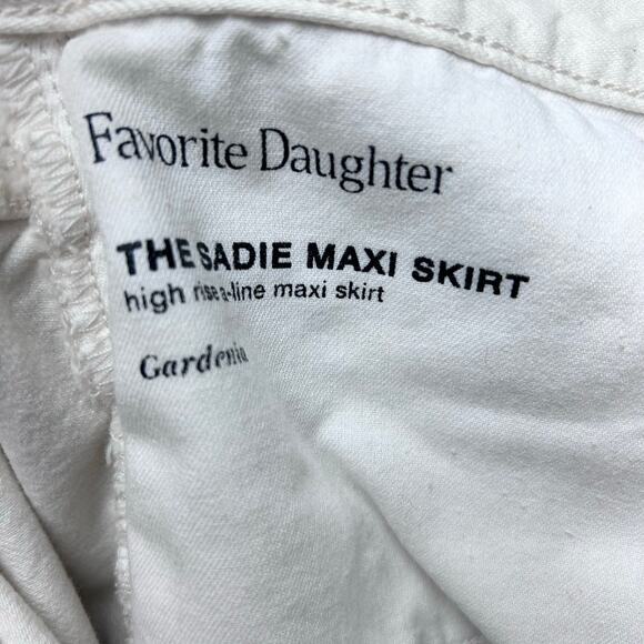 Favorite Daughter denim skirt size 16 / 18 cream long - Picture 11 of 11